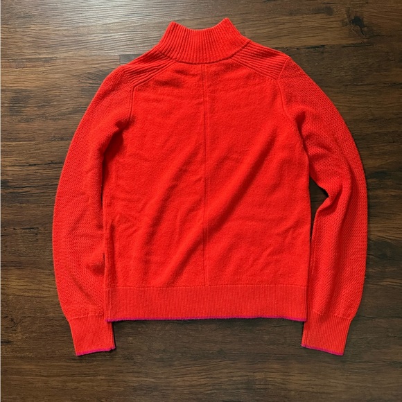 Rag & Bone York Cashmere Sweater Mock Neck Red XS - Picture 6 of 7